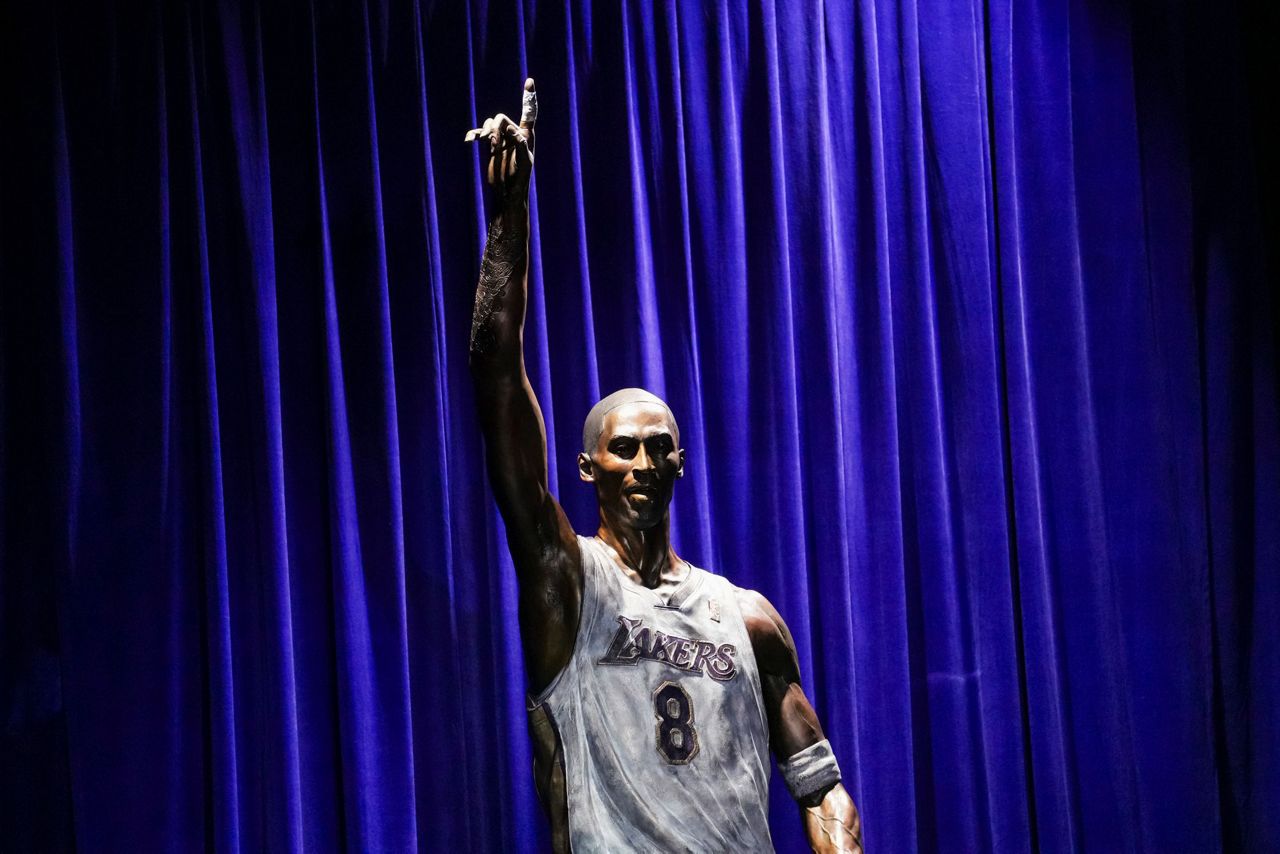 Kobe Bryant Immortalized With A 19-foot Bronze Statue Outside The ...