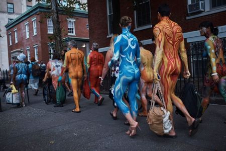 NYC Bodypainting Day blends nudity, jitters: 'If I'm green, no one