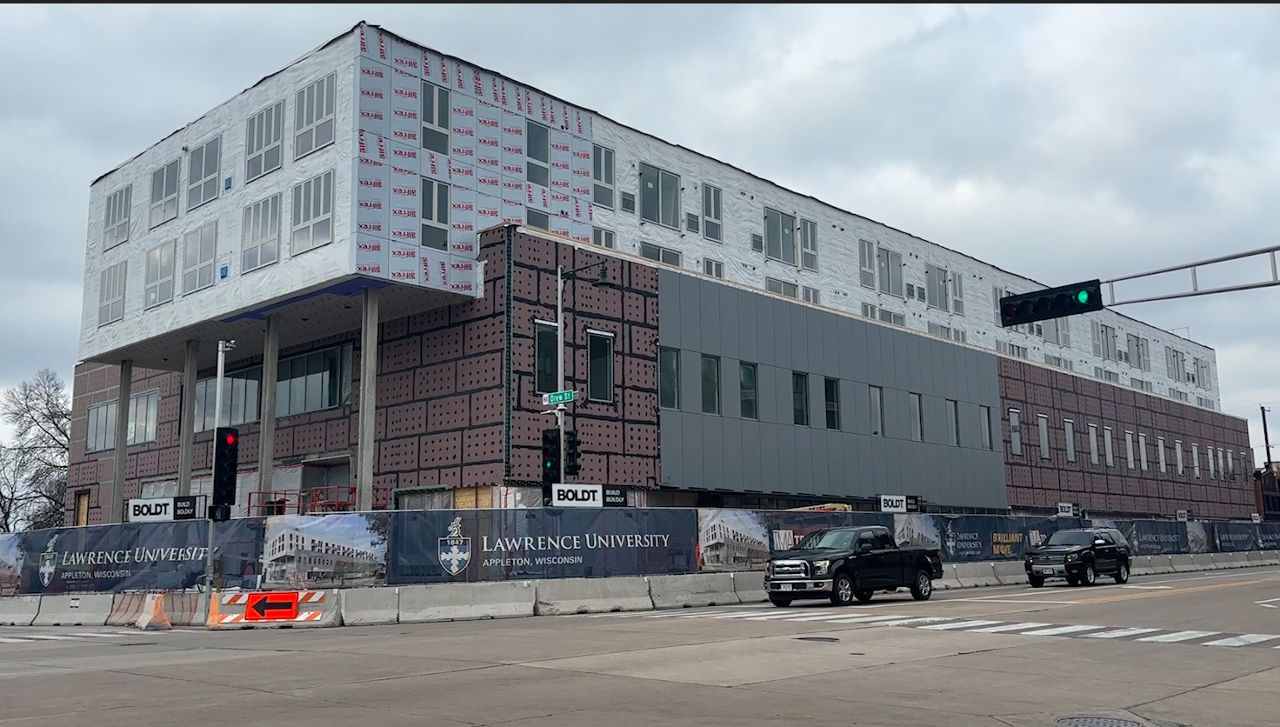 A collaborative development with the Trout Museum of Art includes new housing for Lawrence University in Appleton.