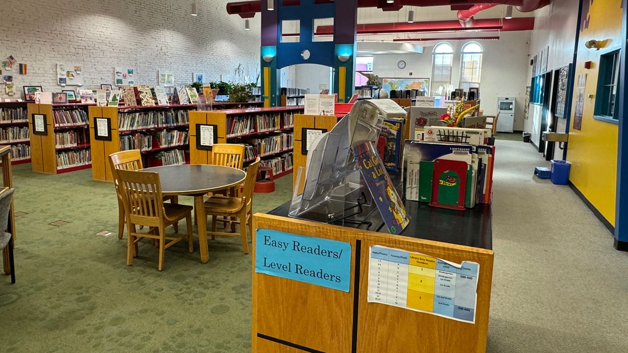 Lewiston Public Library's children's area. (Spectrum News/Matthew Jaroncyk)