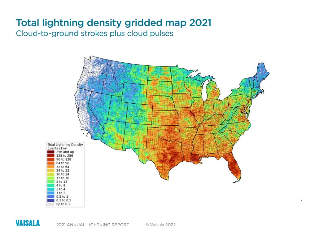 Florida regains the title for lightning capital of the U.S.