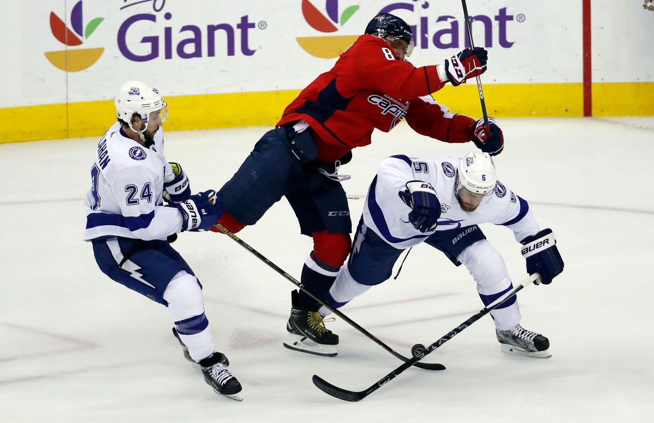 Tampa Bay Lightning F Ryan Callahan Takes Ice In Full Contact Jersey