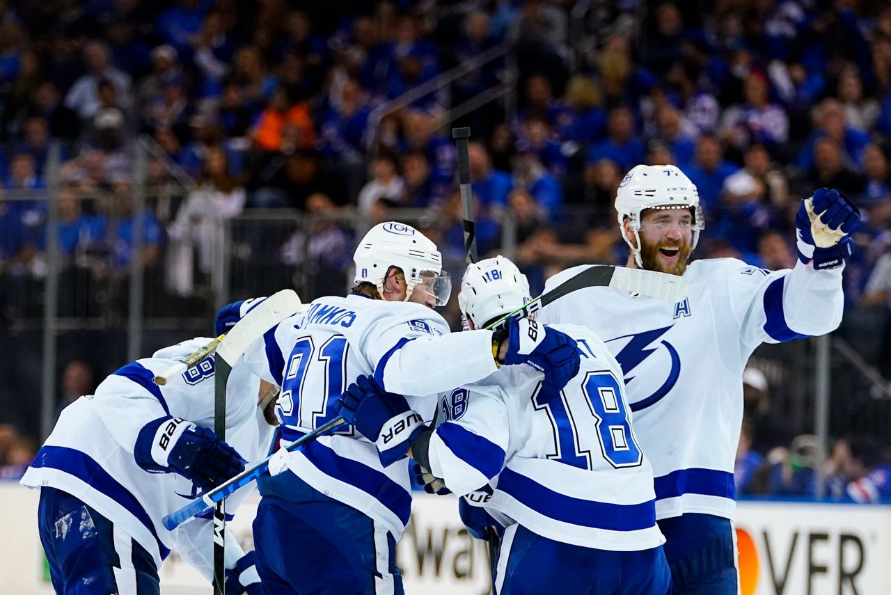 Sergachev scores 2, Lightning beat Rangers 3-1 in Game 5