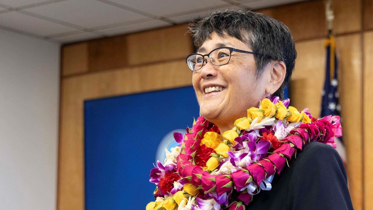 Lori Tsukaho was sworn in as the new director of the Maui Department of Human Concerns. (County of Maui)