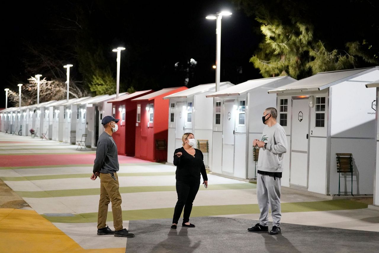 LA opens its first tiny home village to ease homeless crisis