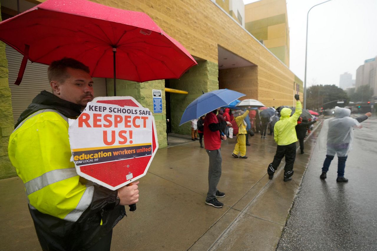 Los Angeles schools to close as district workers plan strike