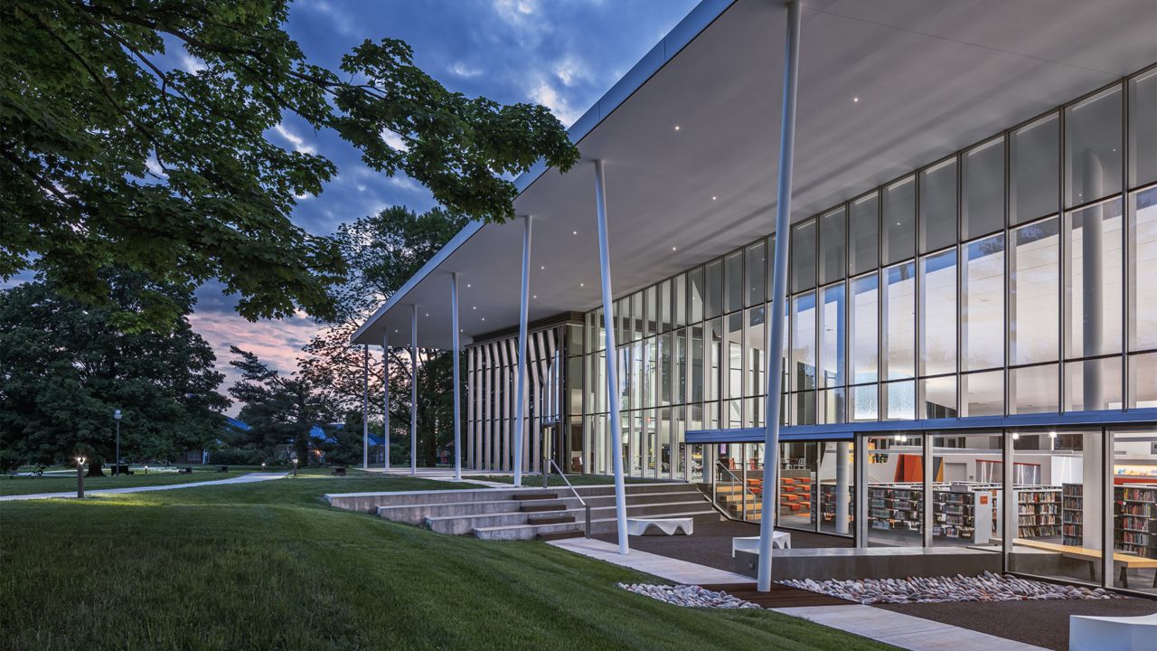 The Northeast Library in Louisville was one of five nationally honored libraries with the AIA/ALA Library Building Award. (Louisville Free Public Library)