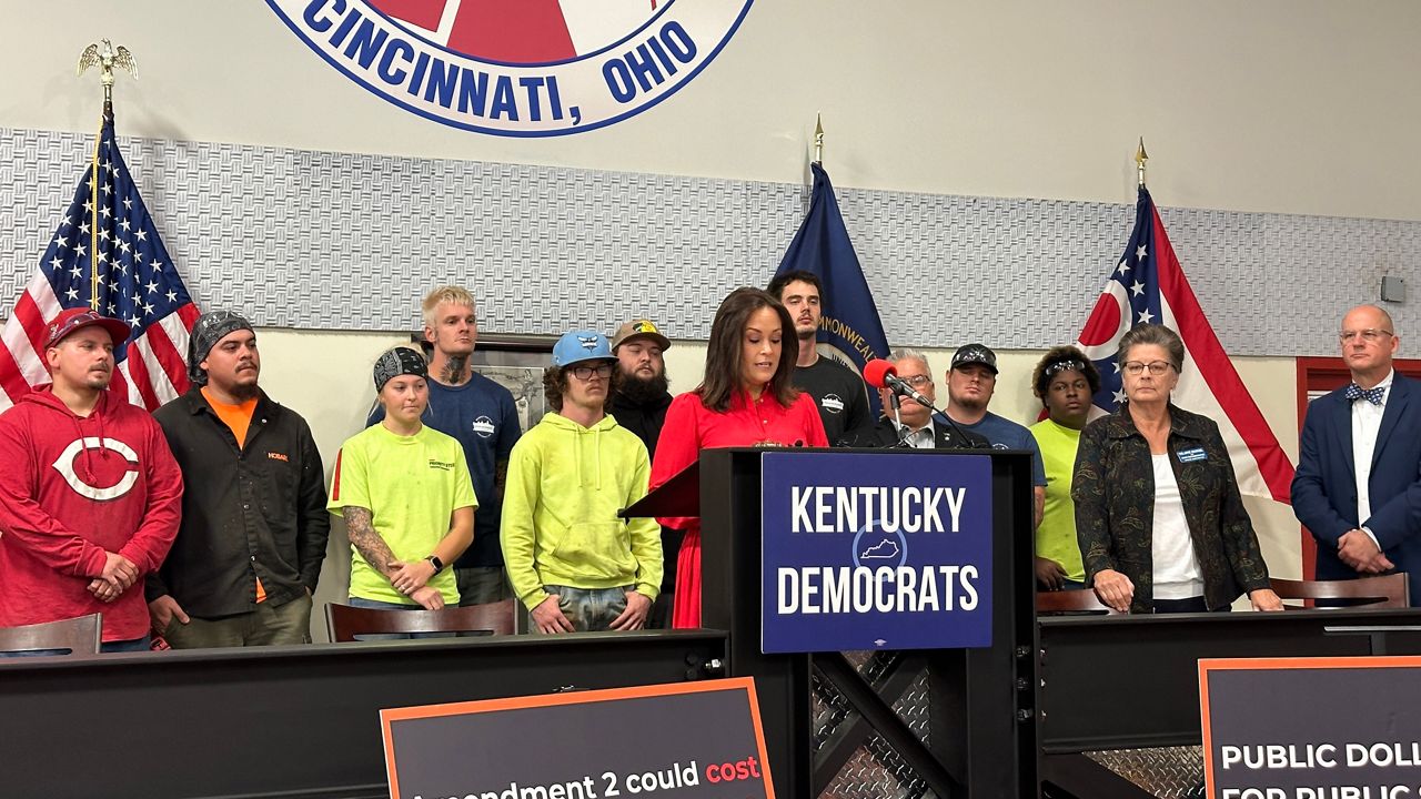 Kentucky's lieutenant governor leans on her teaching roots in fighting a school choice measure