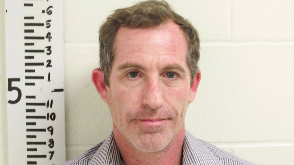 This booking photo provided by the York County Jail shows Maine State Rep. Lucas Lanigan after he turned himself in on a domestic assault charge, Monday, Oct. 28, 2024. (York County Jail via AP)