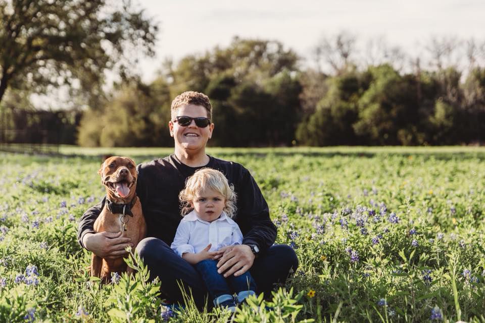 Spectrum News viewer Katie Clement shared this pic of her boys, including Dad Jared, 6-year-old pup Luke, and 2-year-old Beckett.
