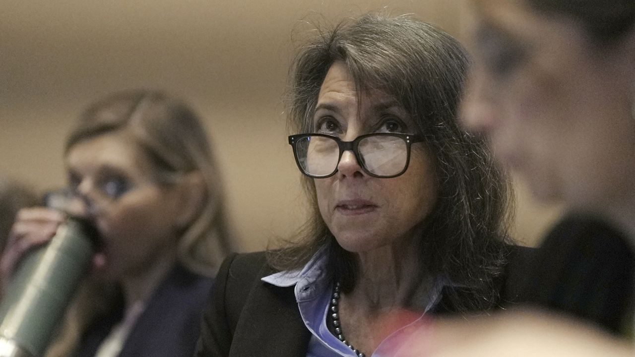 Lyn Redwood, a nurse practitioner who once ran the anti-vaccine group that Robert F. Kennedy Jr. founded, attends a meeting of the Advisory Committee on Immunization Practices at the Centers for Disease Control and Prevention in Atlanta on Thursday, June 26, 2025. (AP Photo/Shelby Lum)