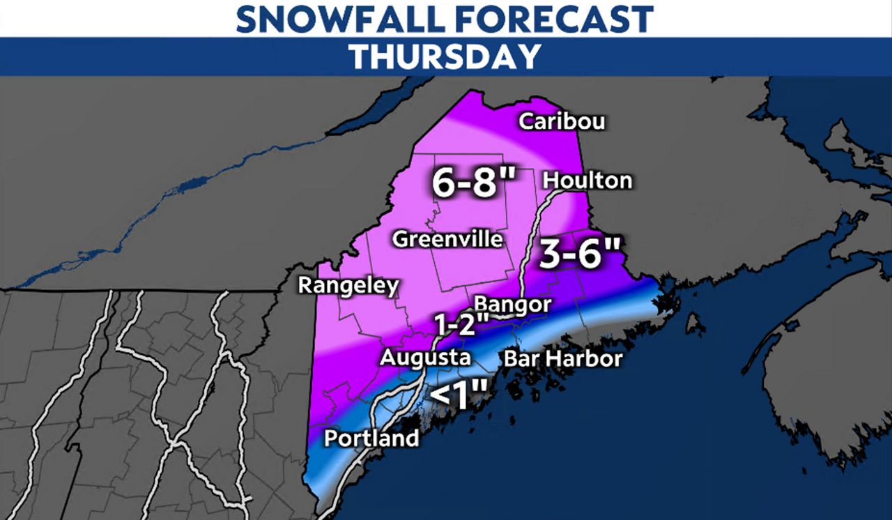 Rain and snow to impact Maine's Thanksgiving