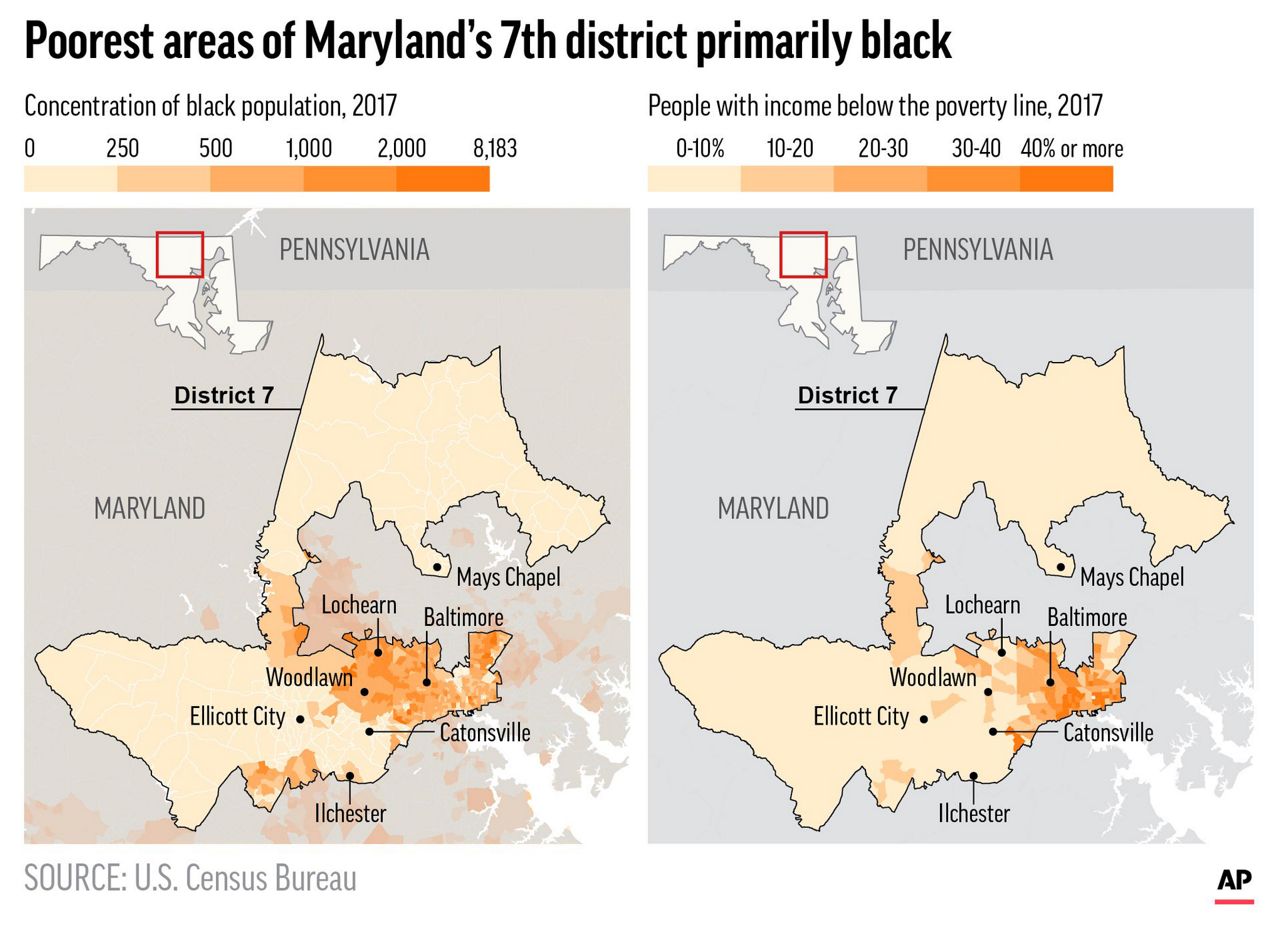 Baltimore district has struggles but also affluence