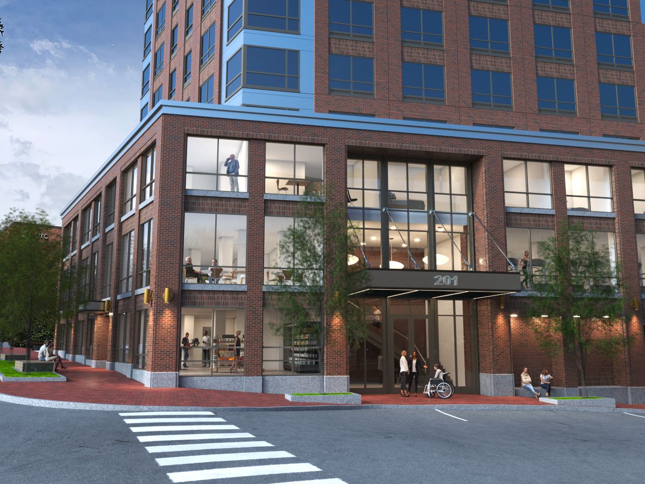 Proposed 18-floor building in Portland, ME.