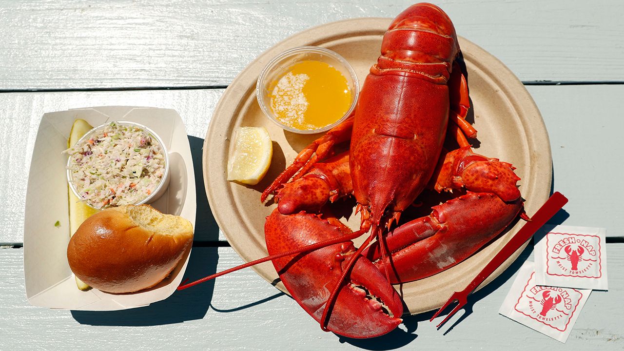 Maine lobster dinner