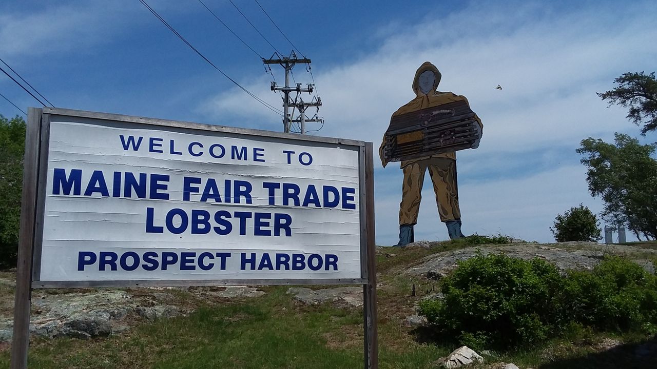 Sign in Frenchman's Bay, Maine