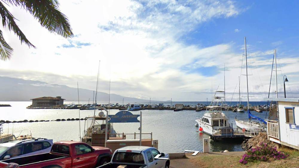 Maalaea Small Boat Harbor has been cleared of ash and debris to accommodate the Maui-Lanai Ferry available Mondays, Wednesdays and Fridays. (Google Street View)
