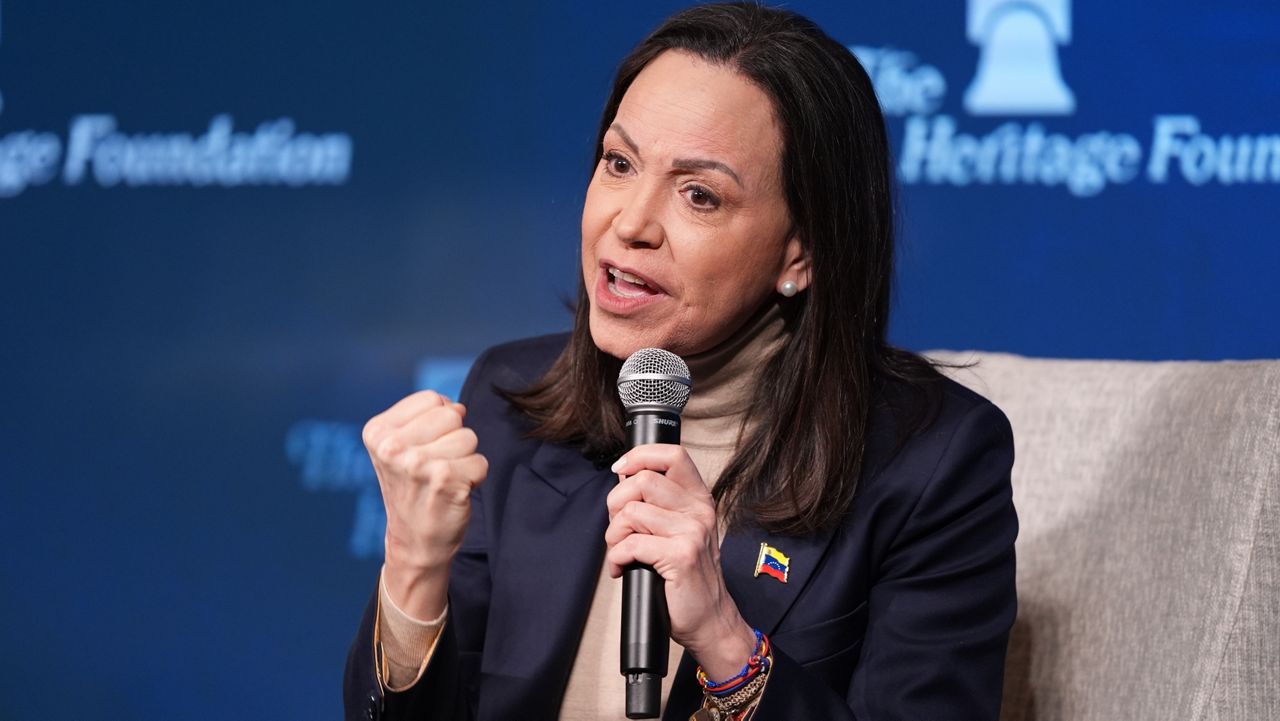 Machado calls for elections 'soon' in Venezuela, says country beginning 'transition to democracy'