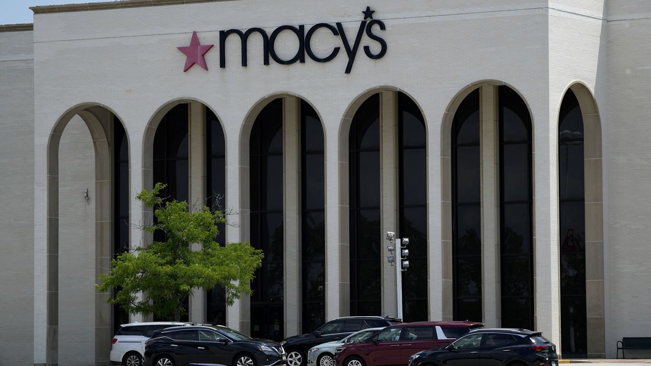 Cars are parked in front of a Macy's store at Hawthorn Mall in Vernon Hills, Ill., June 3, 2024. (AP Photo/Nam Y. Huh, File)