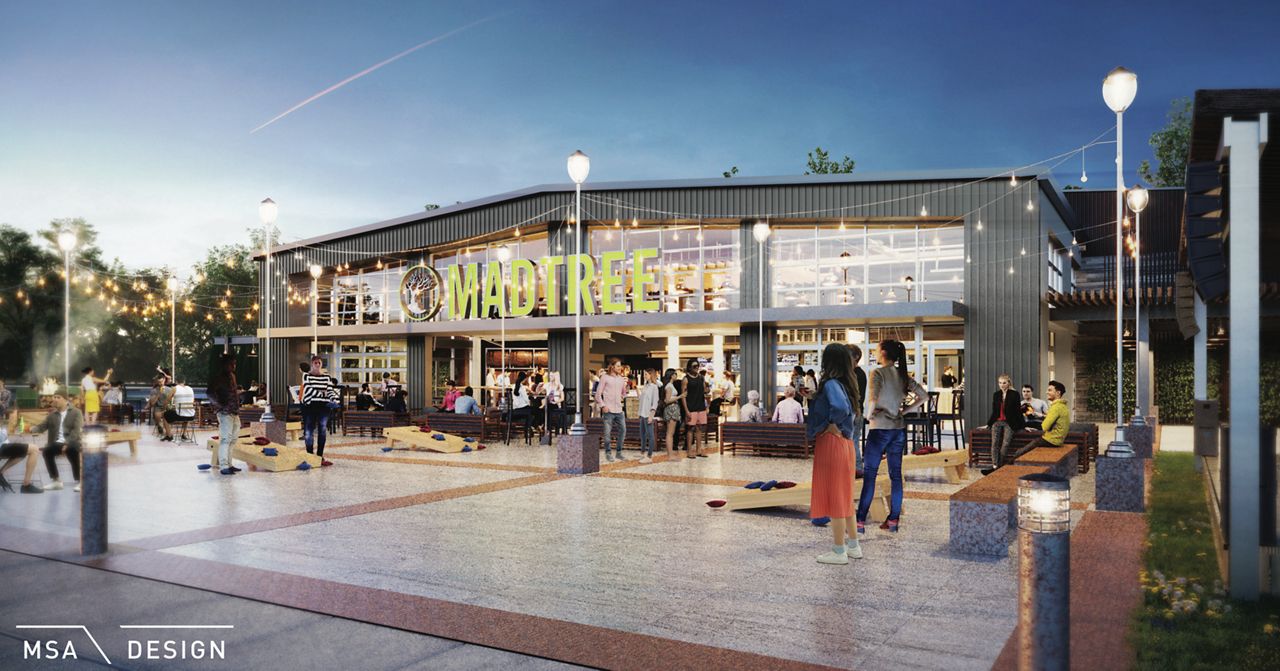 The Blue Ash MadTree concept would look to incorporate Summit Park's existing green space. (Photo courtesy of MadTree Brewing)