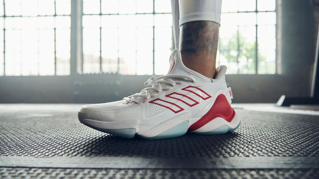 Patrick Mahomes, NFL quaterback for the Kansas City Chiefs, and adidas unveiled Friday the "Mahomes 1 Impact FLX Away" shoe line, which pays tribute to the fans who travel with Mahomes on the road. (Photo Credit: adidas)