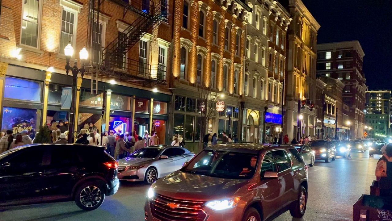 There are new late-night rideshare zones on and near Main Street on Thursday through Saturday nights. (Spectrum News 1/Casey Weldon)