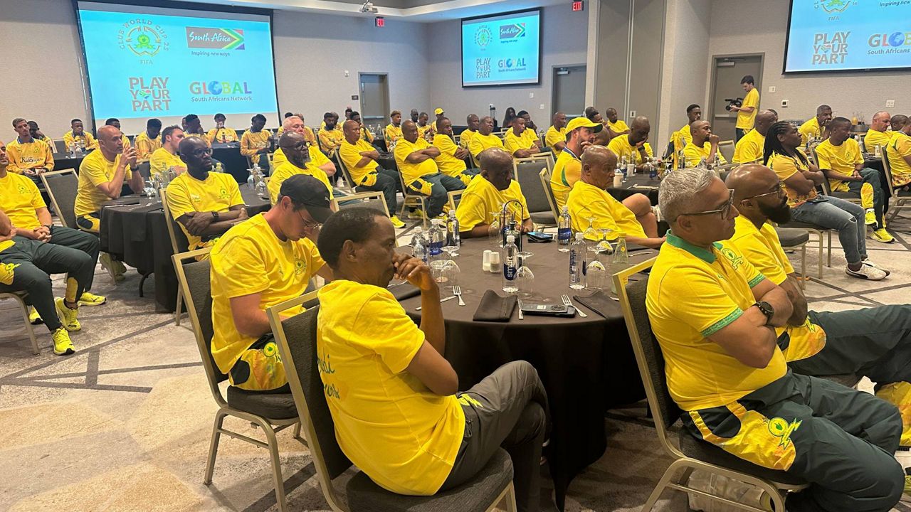 South Africa's Mamelodi Sundowns are staying and training at IMG Academy in Bradenton while they prepare for next year's FIFA World Cup. (Spectrum News/Sarah Blazonis)