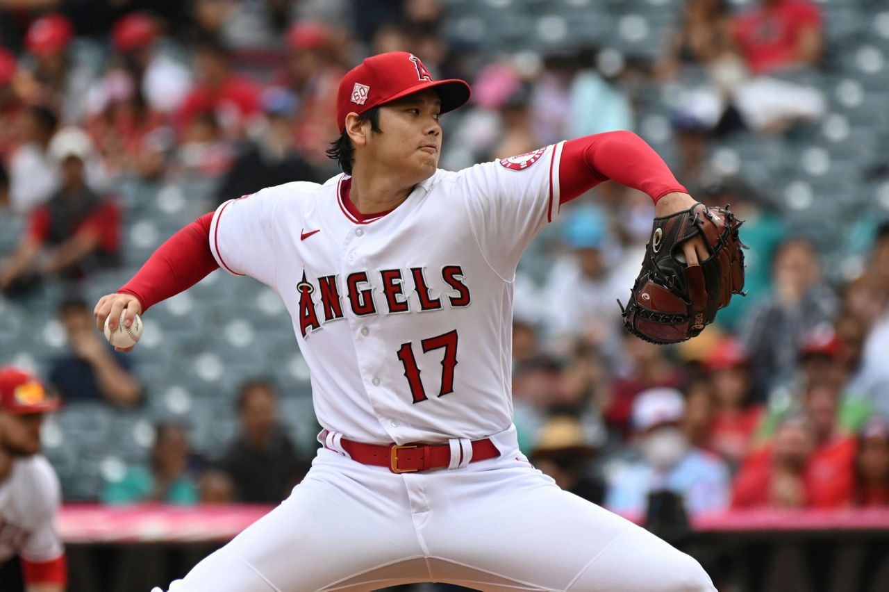 Angels' Shohei Ohtani becomes first pitcher since Babe Ruth to start game  while leading MLB in homers