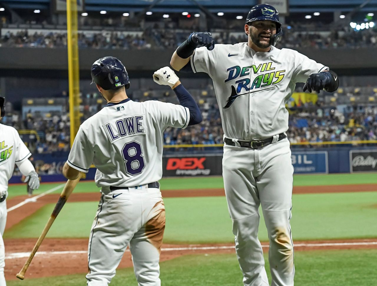 St. Petersburg, FL. USA; Tampa Bay Rays center fielder Kevin