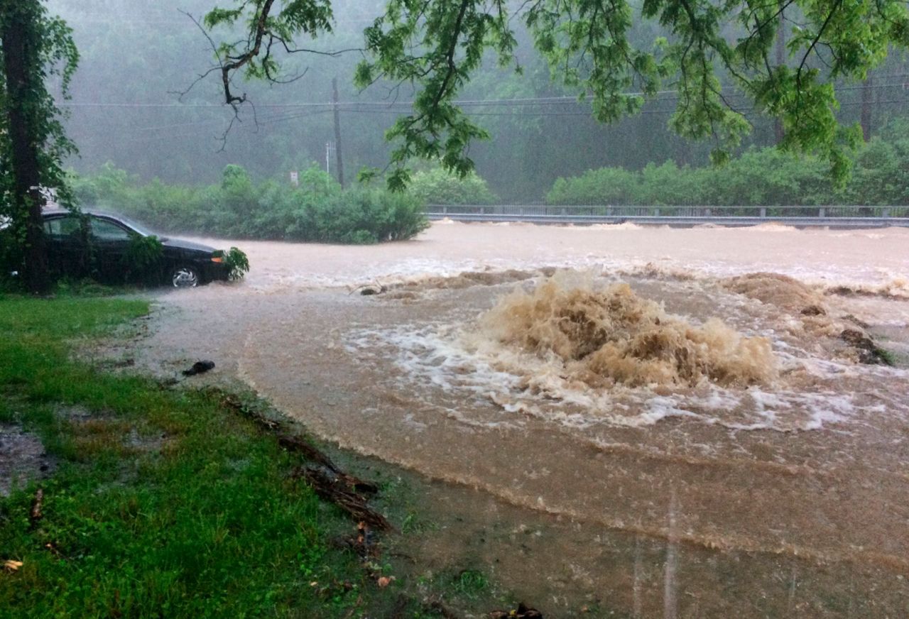Flash flooding reported in Maryland as heavy rain soaks area
