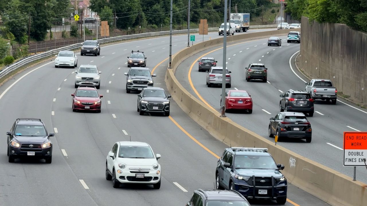 Rout I-90 in Newton on Tuesday. (Spectrum News 1/Dan Reidy)
