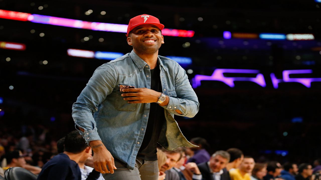 Maverick Carter attends an NBA basketball game between the Los Angeles Lakers and the Cleveland Cavaliers in Los Angeles on March 10, 2016.