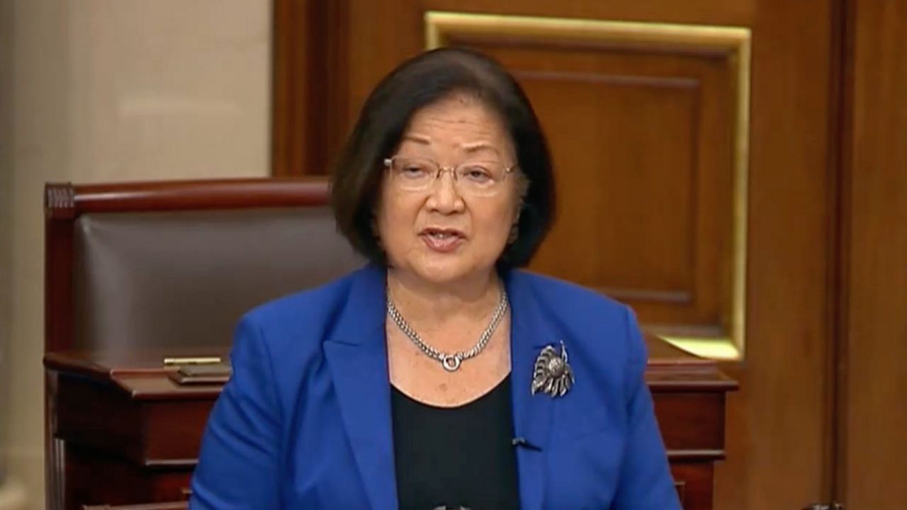 U.S. Mazie Hirono said state bans on abortion have yielded "dystopian results" during remarks on the Senate floor on Wednesday. (Office of Sen. Mazie Hirono)