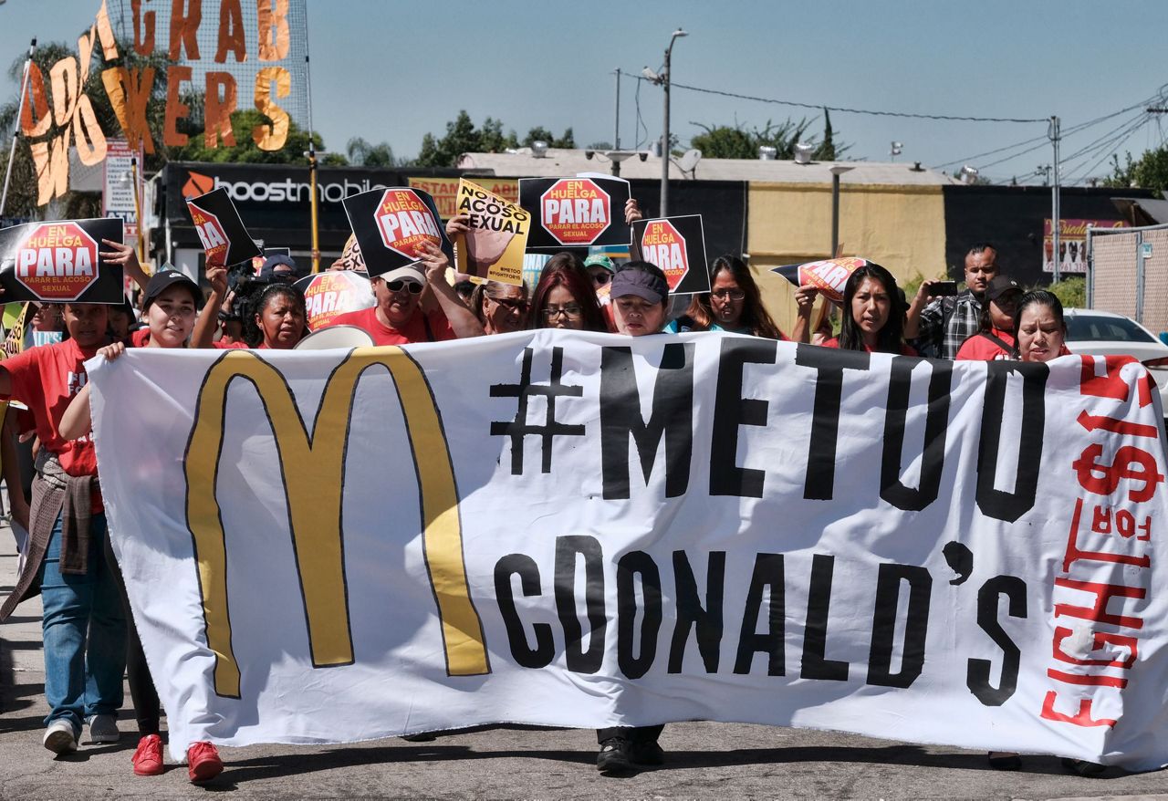 Mcdonalds Workers Across Us Protest Against Sex Harassment 