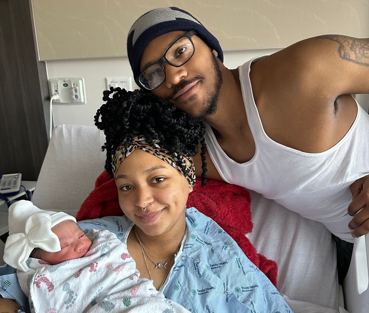 Garland, Texas, resident Tiayana Hardy’s daughter, Laylani, was born last November. Hardy has relied on continuous Medicaid coverage, but could risk losing it because the COVID public health emergency is ending. (Courtesy of Tiayana Hardy)