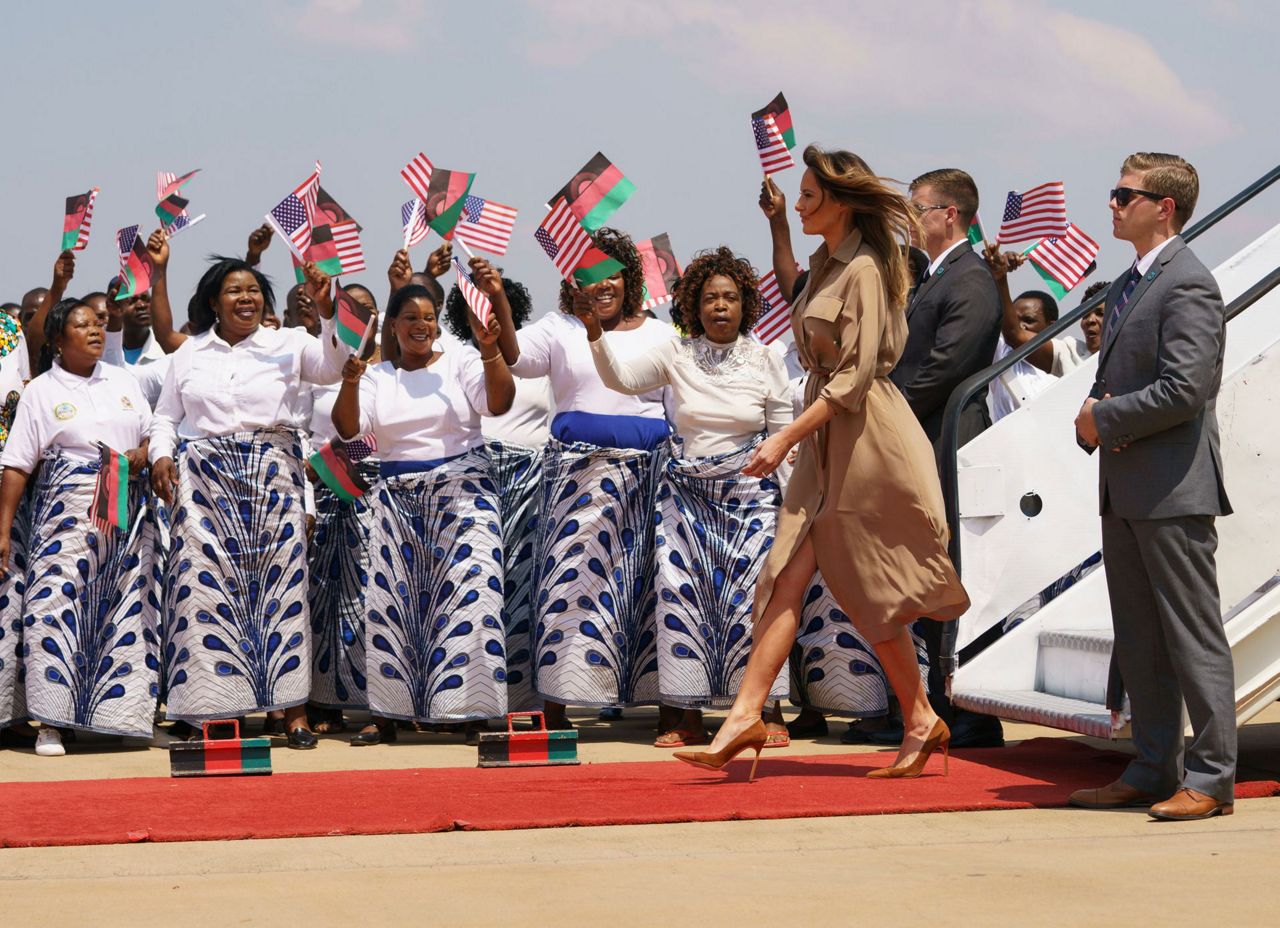 Melania Trump Arrives In Malawi 2nd Stop On Her Africa Tour