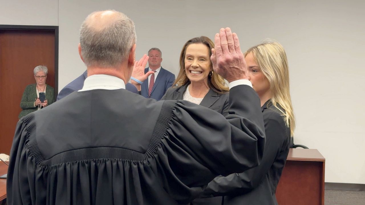 Melissa Price Smith was sworn in as St. Louis County Prosecuting Attorney on Friday. (Spectrum News/John Gerding)