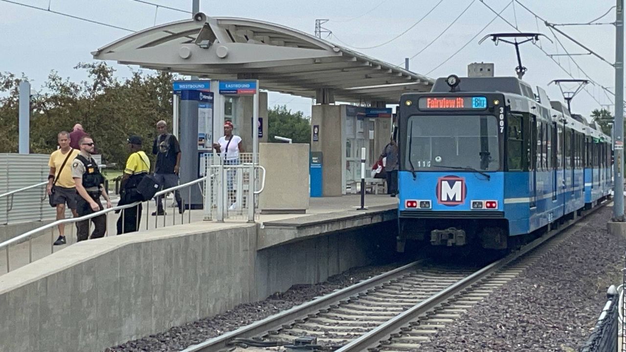 MetroBus announced schedule changes to dozens of lines serving the St. Louis region, effective June 12, including the #5 Green line, seen May 24, 2023 in University City, Mo. There will be no changes to MetroLink schedules. (Spectrum News/Gregg Palermo)