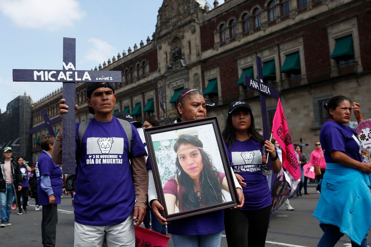 Demonstrators demand halt to killings of women in Mexico