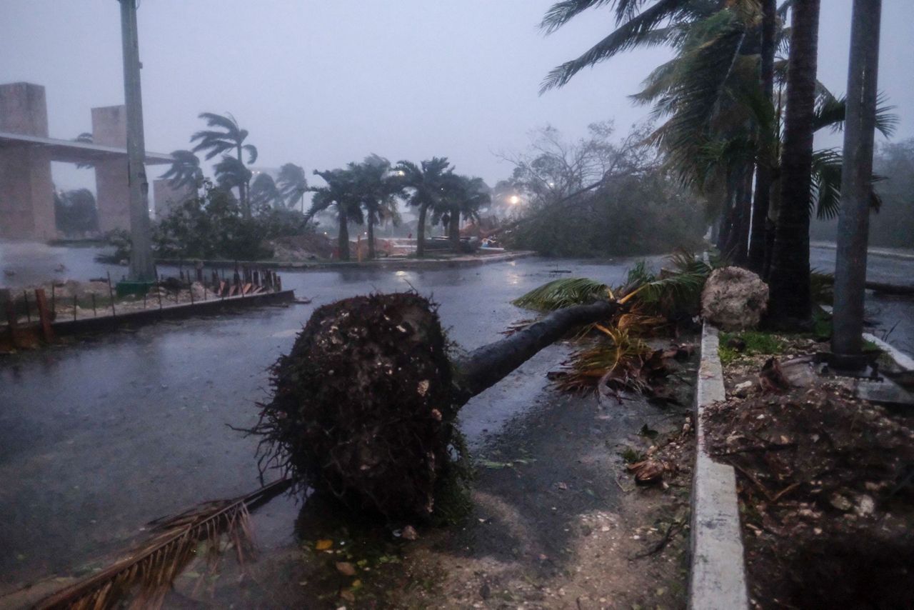 Category 4 Hurricane Delta roars toward Mexico's Cancun area