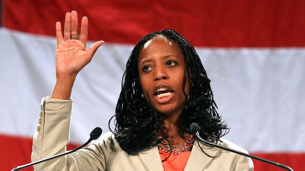 Mia Love, durante la Conferencia de Liderazgo Republicano,en Sandy, Utah. Archivo