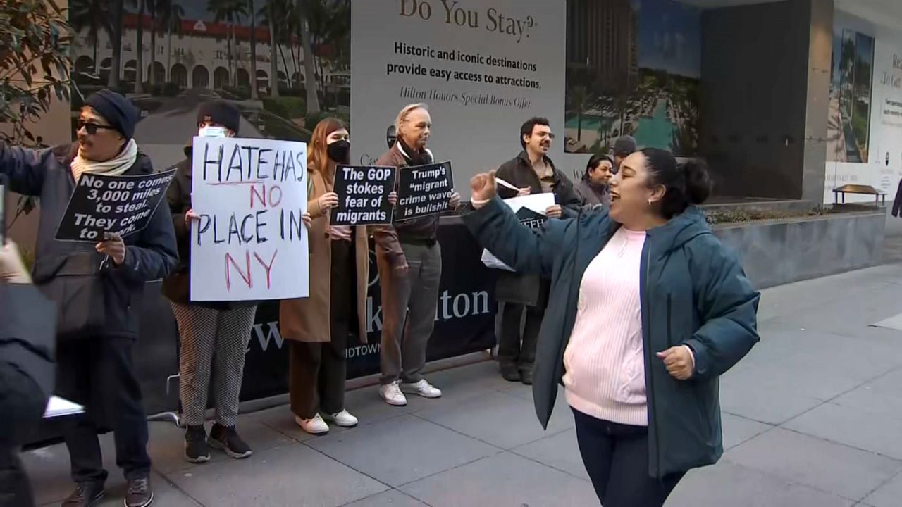 Pro-Immigrant Activists Reject Visit of Texas Governor Greg Abbott to New York City