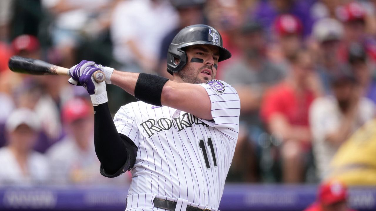 Angels acquire veteran infielder Mike Moustakas from Rockies - CBS Los  Angeles