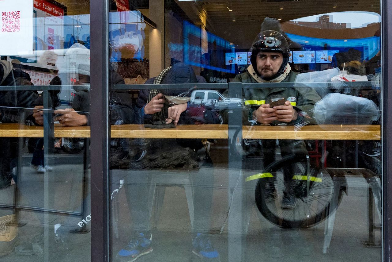 Getting food delivered in New York is simple. For the workers who do it ...