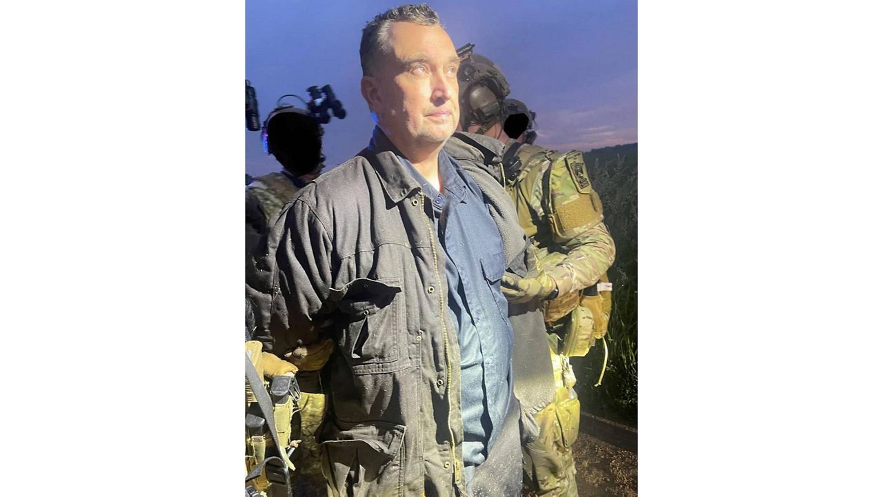 This photo made available by the Ramsey County Sheriff's Office shows Vance Luther Boelter as he was arrested late Sunday, June 15, 2025. (Ramsey County Sheriff's Office via AP)