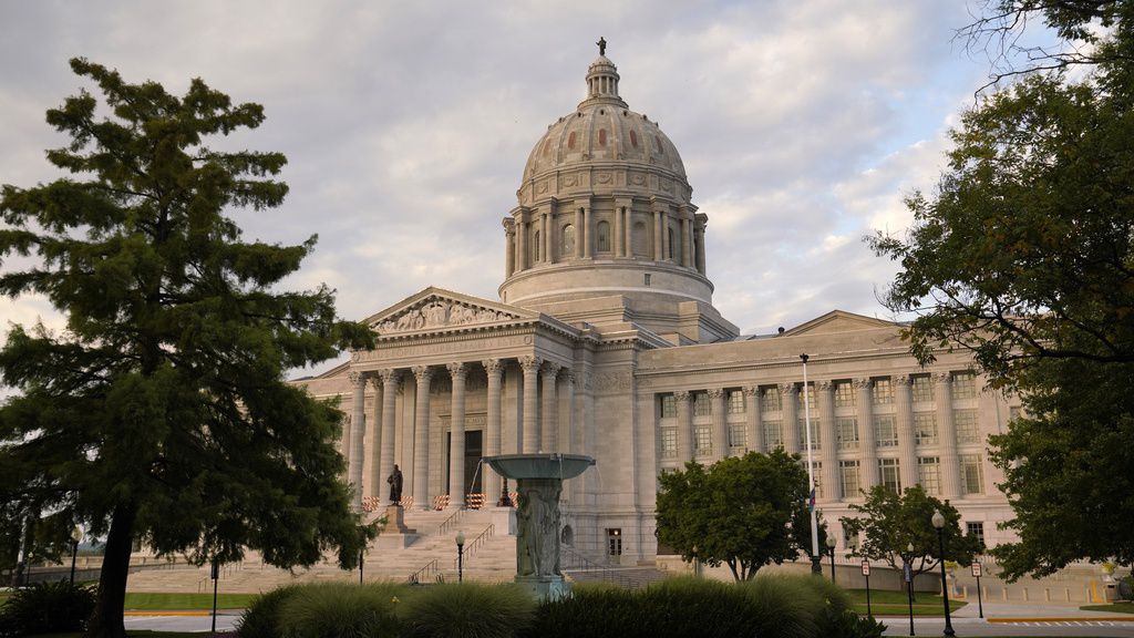 The Missouri State Capitol stands on Sept. 16, 2022, in Jefferson City, Mo. Missouri's Interstate 70 will be expanded to three lanes across the state as part of a roughly $50 billion state budget approved Friday, May 5, 2023, by lawmakers. (AP Photo/Jeff Roberson, File)