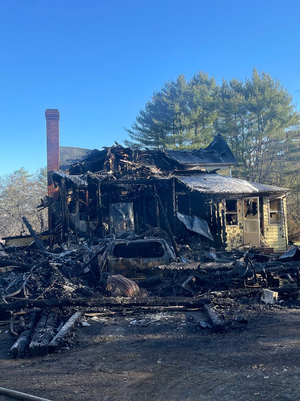 One man is believed to have been killed in a fire in Monroe. (Maine Department of Public Safety)