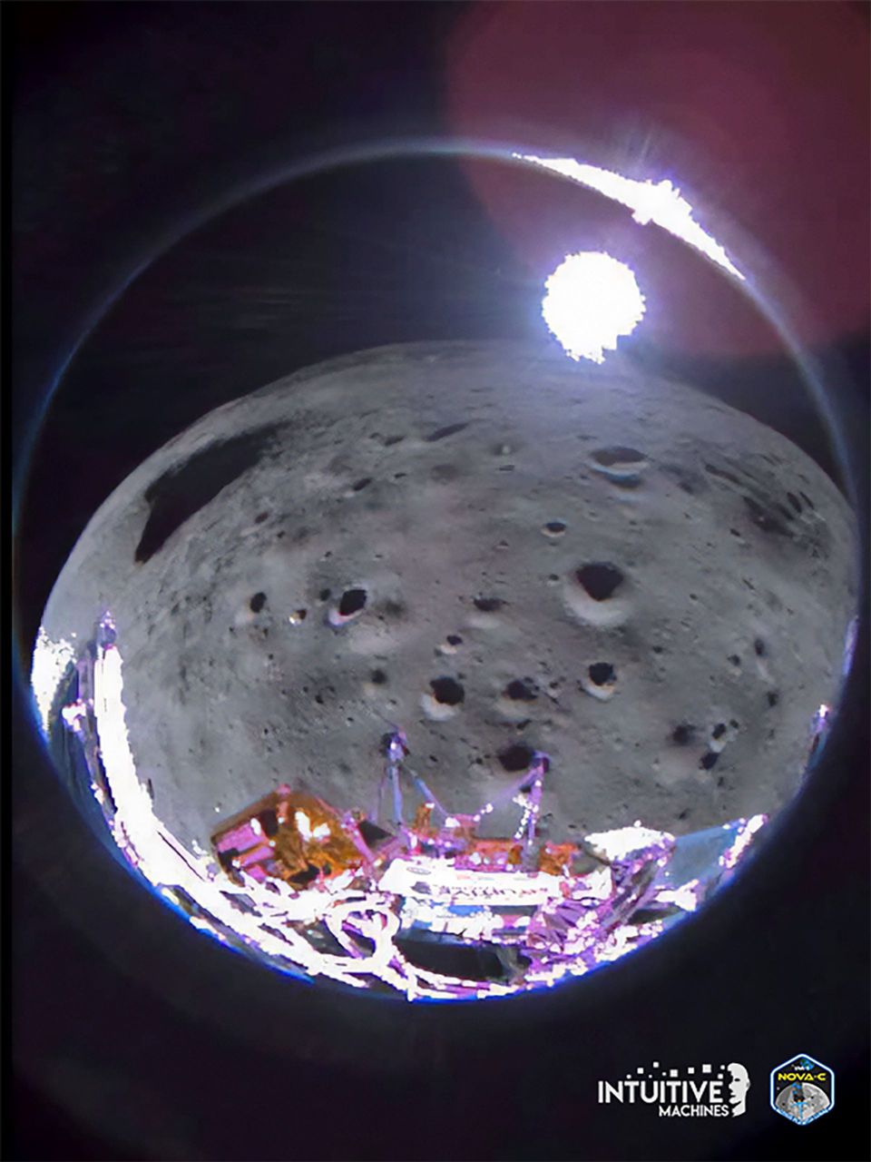 Sideways moon landing cuts mission short, private lunar lander expected