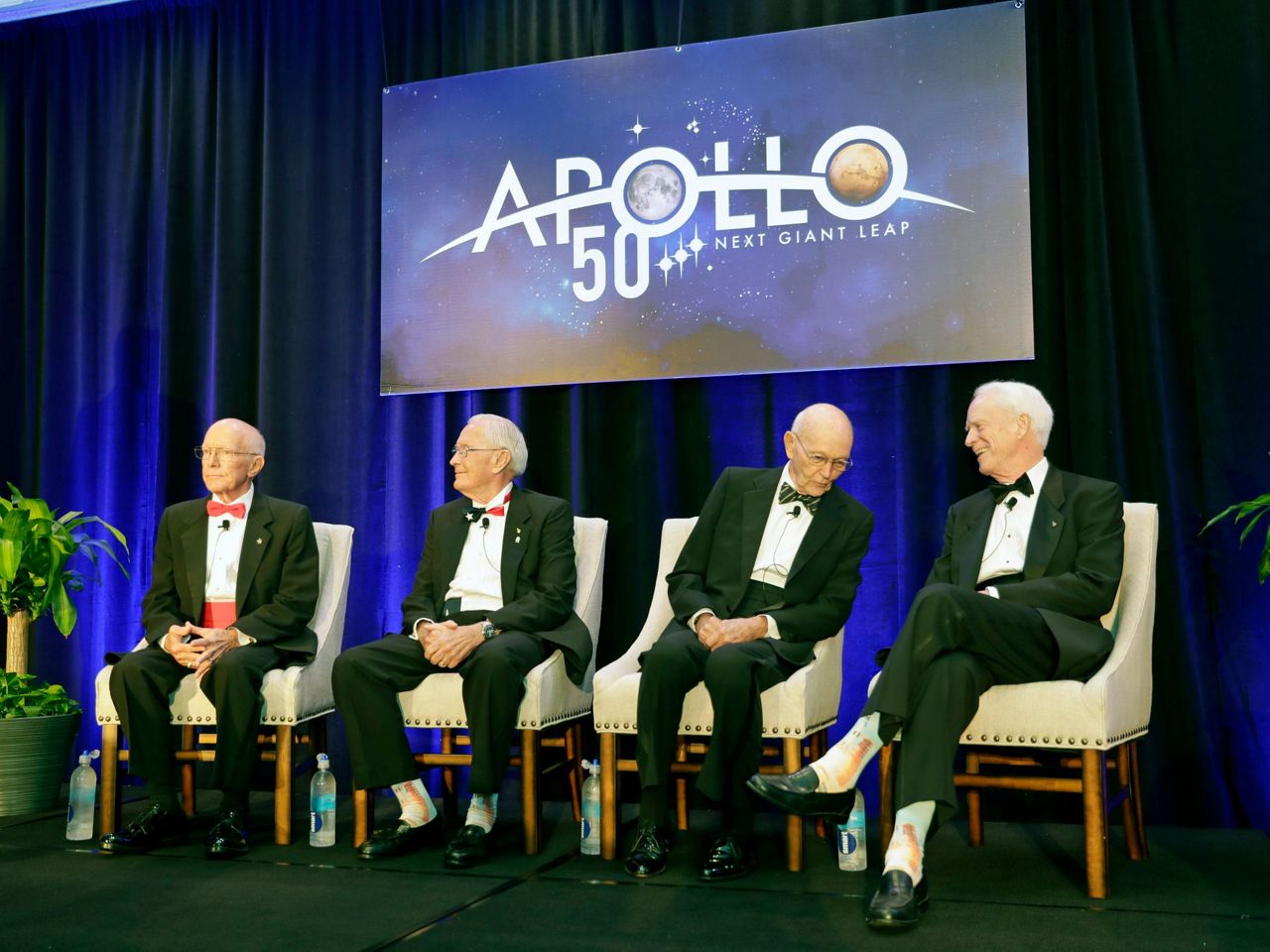 Apollo 11 astronauts returning to launch pad 50 years later