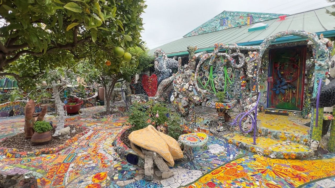 Art and love on display at the Mosaic Tile House in Venice